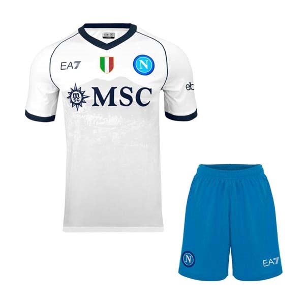 Camiseta Napoli 2nd Niño 2023-2024 Blanco